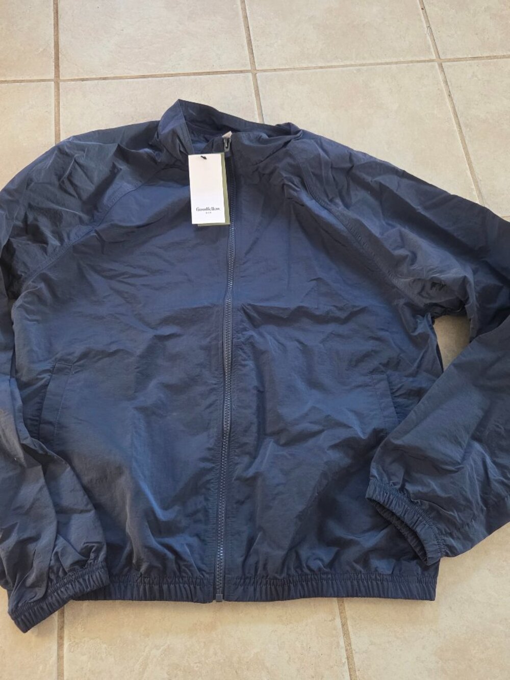 NEW Boys large 14/16 Goodfellow blue windbreaker jacket